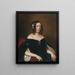 Ritratto di una giovane vedova - Miklós Barabás — quadro incorniciato alla parete