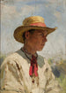 Studio di un giovane ragazzo con un cappello di paglia - Mikołaj K. Pimonienko — vista dell’opera