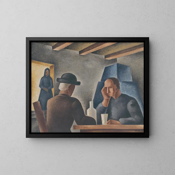 In una locanda - Mikuláš Galanda — quadro incorniciato alla parete