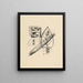 Lettres della serie Poèmes en dessins - Mikuláš Galanda — quadro incorniciato alla parete