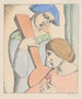 Gli innamorati Arlecchino e Colombina - Mikuláš Galanda — vista dell’opera