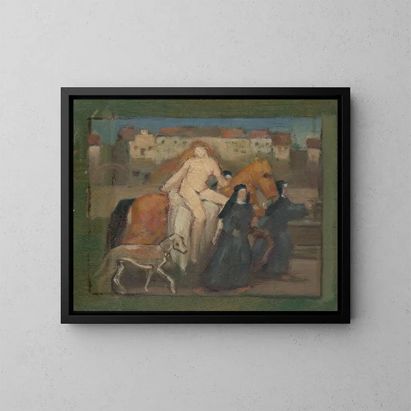 Lady Godiva - Milan Thomka Mitrovský — quadro incorniciato alla parete