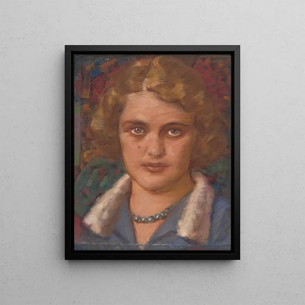 Milan Thomka Mitrovsk - Portrait of a Girl with Beads.webp