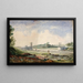 Ponte sospeso sull'Arno vicino alle Cascine Firenze - Miner Kilbourne Kellogg — quadro incorniciato alla parete