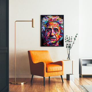 Quadro Street Art - Mosaico Moderno di Einstein
