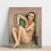 Riproduzione del dipinto modello in una sedia verde - Nils Dardel