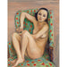 Riproduzione del dipinto modello in una sedia verde - Nils Dardel