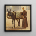 Monaco con il suo pacchetto - Frederik Christian Lund — quadro incorniciato alla parete
