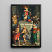 Madone in maestà con santi - Monogrammista ED — quadro incorniciato alla parete