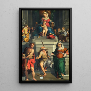 Monogrammist ED - Madonna enthroned with saints.webp