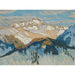 Riproduzione del dipinto Montagne, studio di Svizzera - Anna Boberg