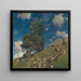Monte Rosa e abeti - Eugen Bracht — quadro incorniciato alla parete