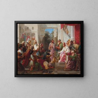Moritz Daniel Oppenheim - A merciful king.webp