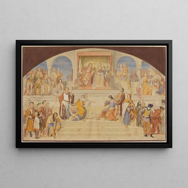Moritz von Schwind - Der Sngerkrieg auf der Wartburg.webp