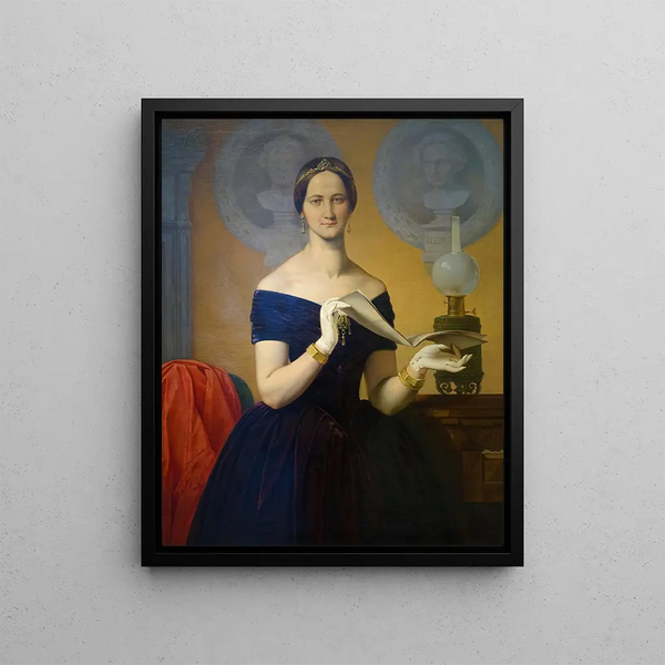 Moritz von Schwind - Portrait of the singer Caroline Hetzenecker.webp