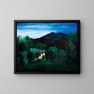 Paesaggio provenzale - Moïse Kisling — quadro incorniciato alla parete