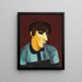 Ritratto di Mme René Kisling - Moïse Kisling — quadro incorniciato alla parete
