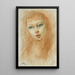 Portrait de Femme - Moïse Kisling — quadro incorniciato alla parete