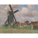 Riproduzione del dipinto Mulino a vento e villaggio in Belgio - Alfred Zoff