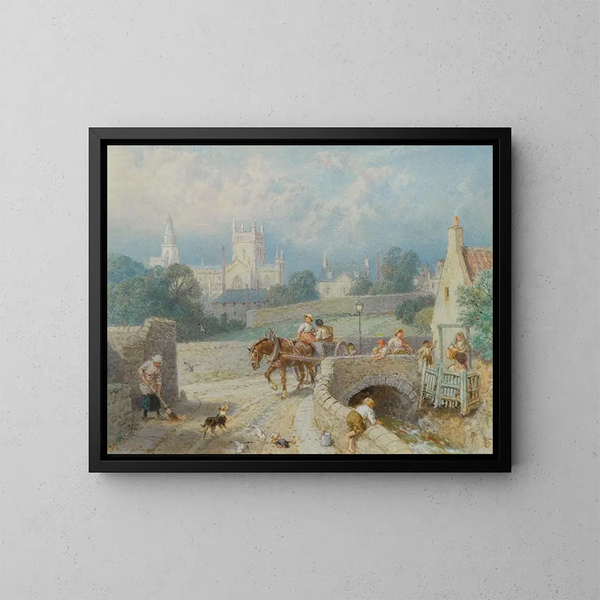 Abbaye di Dunfermline - Myles Birket Foster — quadro incorniciato alla parete