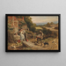 Il venditore ambulante - Myles Birket Foster — quadro incorniciato alla parete