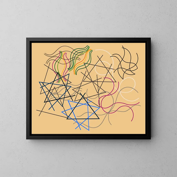 Lignes d'été - Myriam Thyes — quadro incorniciato alla parete