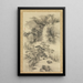 Paesaggio con cascata - Nakabayashi Chikutō — quadro incorniciato alla parete