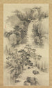 Paesaggio con cascata - Nakabayashi Chikutō — vista dell’opera