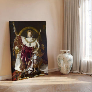 Napoléon Ier sur le trône impérial par Jean Auguste Dominique Ingres | Reproduction Tableau Décoration murale affiche copie