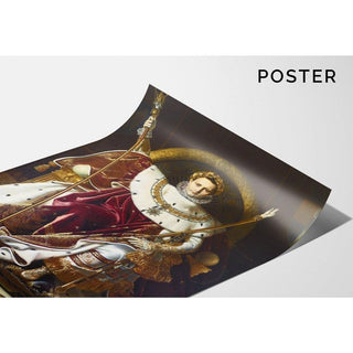 Napoléon Ier sur le trône impérial par Jean Auguste Dominique Ingres | Reproduction Tableau Décoration murale affiche copie