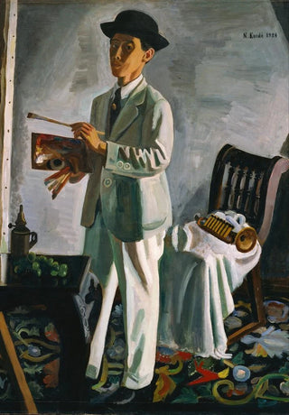 Narashige Koide - SelfPortrait with a Hat.webp