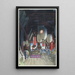 Dans le temple Kannon à Asakusa - Narazaki Eishō — quadro incorniciato alla parete