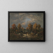 Autunno sul bordo dello stagno woodland - Narcisse Virgile Diaz de la Peña — quadro incorniciato alla parete