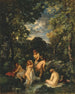Bagni nel ruscello boscoso - Narcisse Virgile Diaz de la Peña — vista dell’opera
