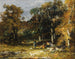 Cacciatori in un sottobosco - Narcisse Virgile Diaz de la Peña — vista dell’opera