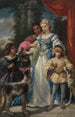 Femme aux chiens - Narcisse Virgile Diaz de la Peña — vista dell’opera