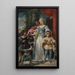 Femme aux chiens - Narcisse Virgile Diaz de la Peña — quadro incorniciato alla parete
