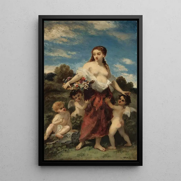 NarcisseVirgile Diaz de La Pea - Flore Saisie Par Lamour Or Linnocence En Danger.webp