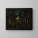 La raccolta in foresta - Narcisse Virgile Diaz de la Peña — quadro incorniciato alla parete