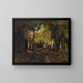 Nella foresta - Narcisse Virgile Diaz de la Peña — quadro incorniciato alla parete