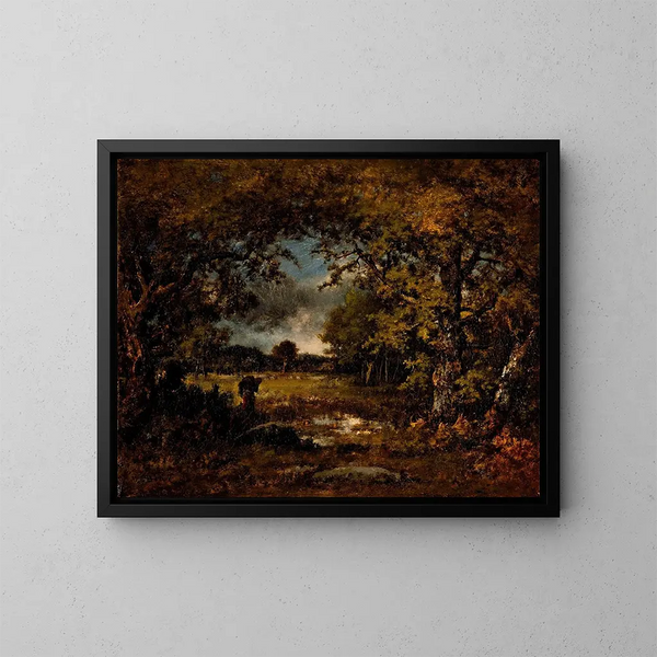 Paesaggio - Narcisse Virgile Diaz de la Peña — quadro incorniciato alla parete