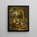 Riposo delle bohémien in foresta - Narcisse Virgile Diaz de la Peña — quadro incorniciato alla parete