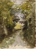 Strada nella foresta - Narcisse Virgile Diaz de la Peña — vista dell’opera