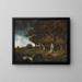 Il bordo della foresta ai Monts Girard Fontainebleau - Narcisse Virgile Diaz de la Peña — quadro incorniciato alla parete
