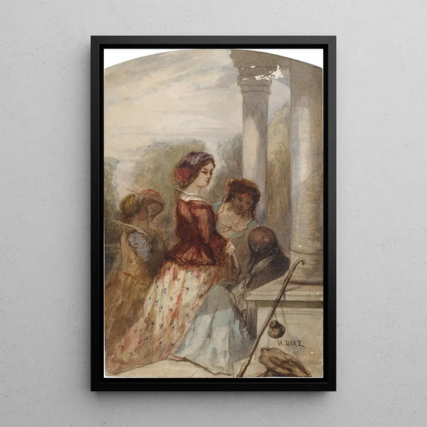 NarcisseVirgile Diaz de La Pea - The Fortune Teller.webp