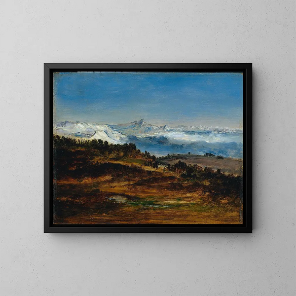 Les Pyrénées, le Pic du Midi de Bigorre - Narcisse Virgile Diaz de la Peña — quadro incorniciato alla parete