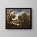 Due bagnanti sul bordo di un lago - Narcisse Virgile Diaz de la Peña — quadro incorniciato alla parete