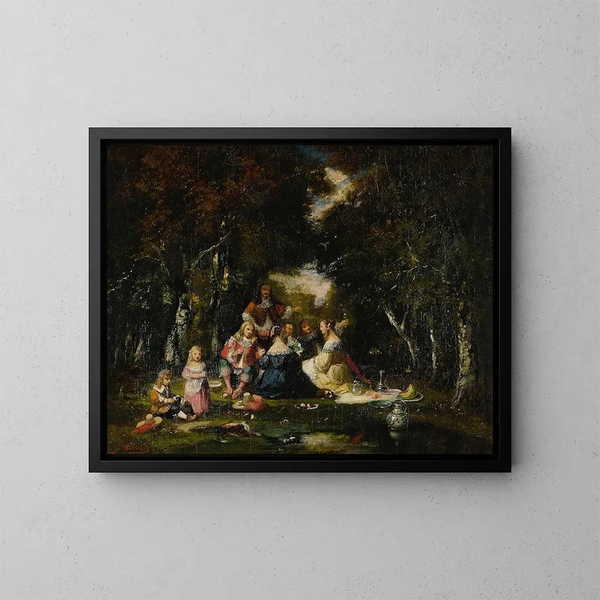 Una parte di campagna - Narcisse Virgile Diaz de la Peña — quadro incorniciato alla parete