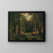 Interno della foresta - Narcisse Virgile Diaz de la Peña — quadro incorniciato alla parete