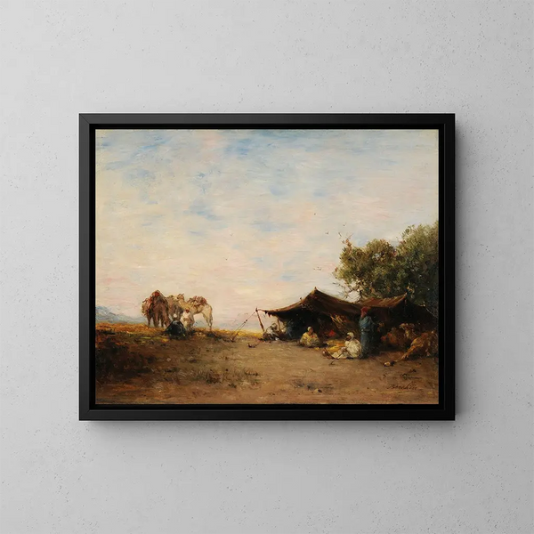 Un gourbi - Narcisse Berchère — quadro incorniciato alla parete